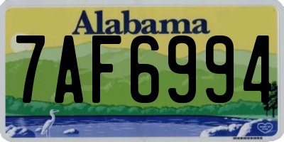 AL license plate 7AF6994