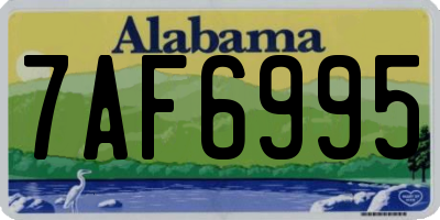 AL license plate 7AF6995