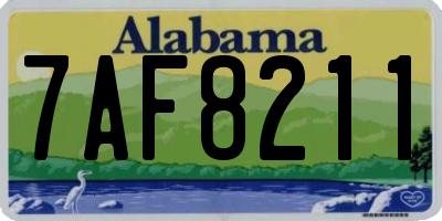 AL license plate 7AF8211