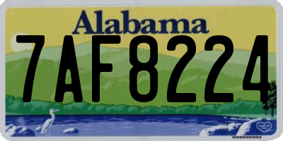 AL license plate 7AF8224
