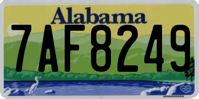 AL license plate 7AF8249