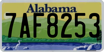 AL license plate 7AF8253