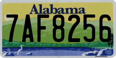 AL license plate 7AF8256