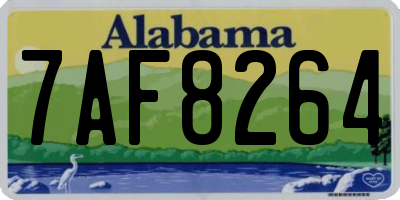 AL license plate 7AF8264
