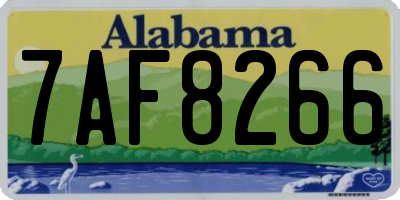 AL license plate 7AF8266