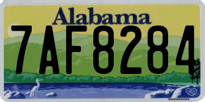 AL license plate 7AF8284
