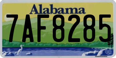 AL license plate 7AF8285