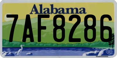 AL license plate 7AF8286