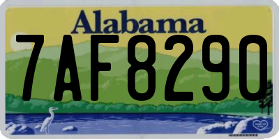 AL license plate 7AF8290