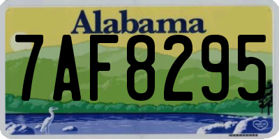 AL license plate 7AF8295
