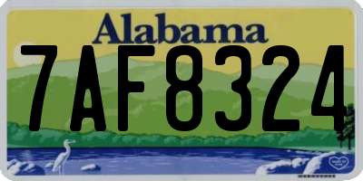 AL license plate 7AF8324