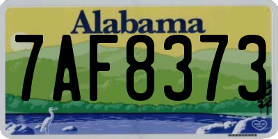 AL license plate 7AF8373