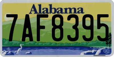 AL license plate 7AF8395