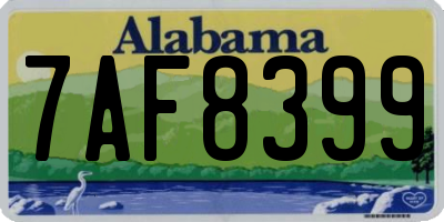 AL license plate 7AF8399