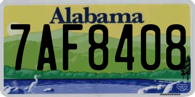AL license plate 7AF8408