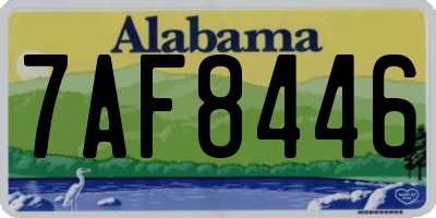 AL license plate 7AF8446