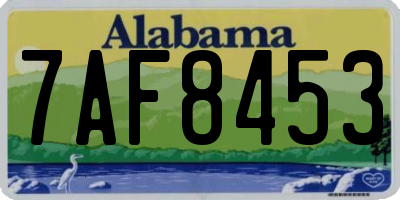 AL license plate 7AF8453