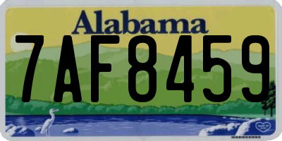 AL license plate 7AF8459