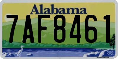 AL license plate 7AF8461