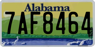 AL license plate 7AF8464