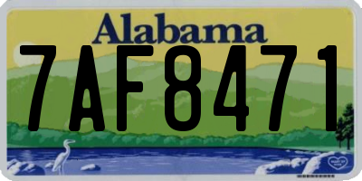 AL license plate 7AF8471