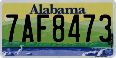 AL license plate 7AF8473