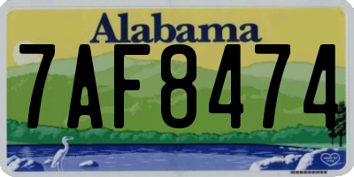 AL license plate 7AF8474
