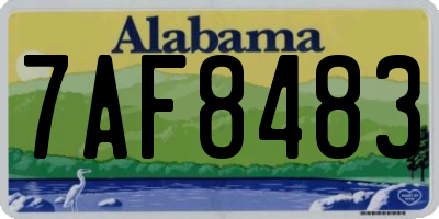 AL license plate 7AF8483