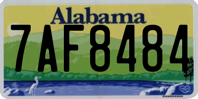 AL license plate 7AF8484