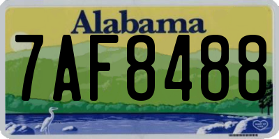 AL license plate 7AF8488