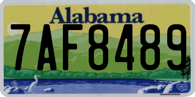 AL license plate 7AF8489
