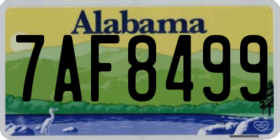AL license plate 7AF8499