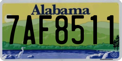 AL license plate 7AF8511
