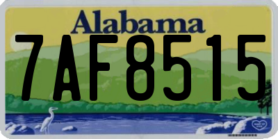 AL license plate 7AF8515