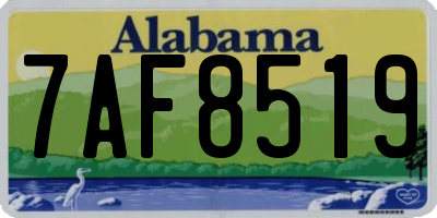 AL license plate 7AF8519