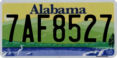 AL license plate 7AF8527