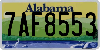 AL license plate 7AF8553