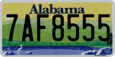 AL license plate 7AF8555