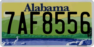 AL license plate 7AF8556