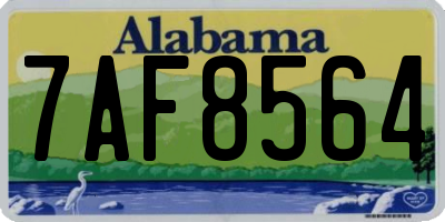 AL license plate 7AF8564