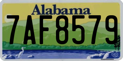 AL license plate 7AF8579