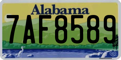 AL license plate 7AF8589