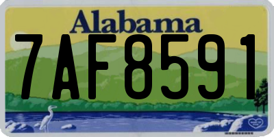 AL license plate 7AF8591