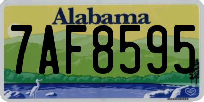 AL license plate 7AF8595