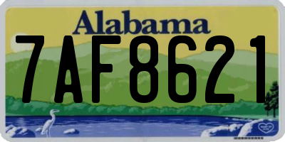 AL license plate 7AF8621