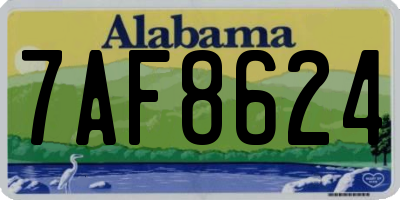 AL license plate 7AF8624