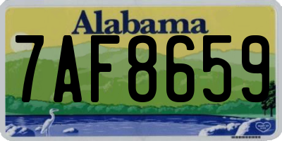 AL license plate 7AF8659