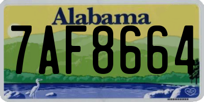 AL license plate 7AF8664