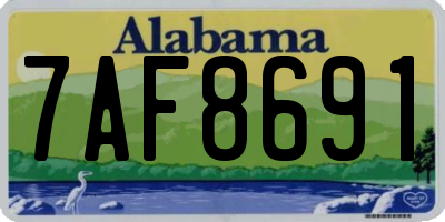 AL license plate 7AF8691