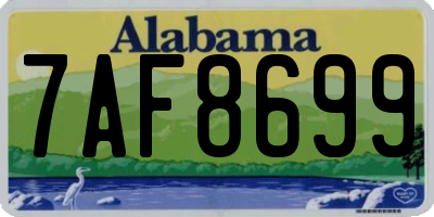 AL license plate 7AF8699